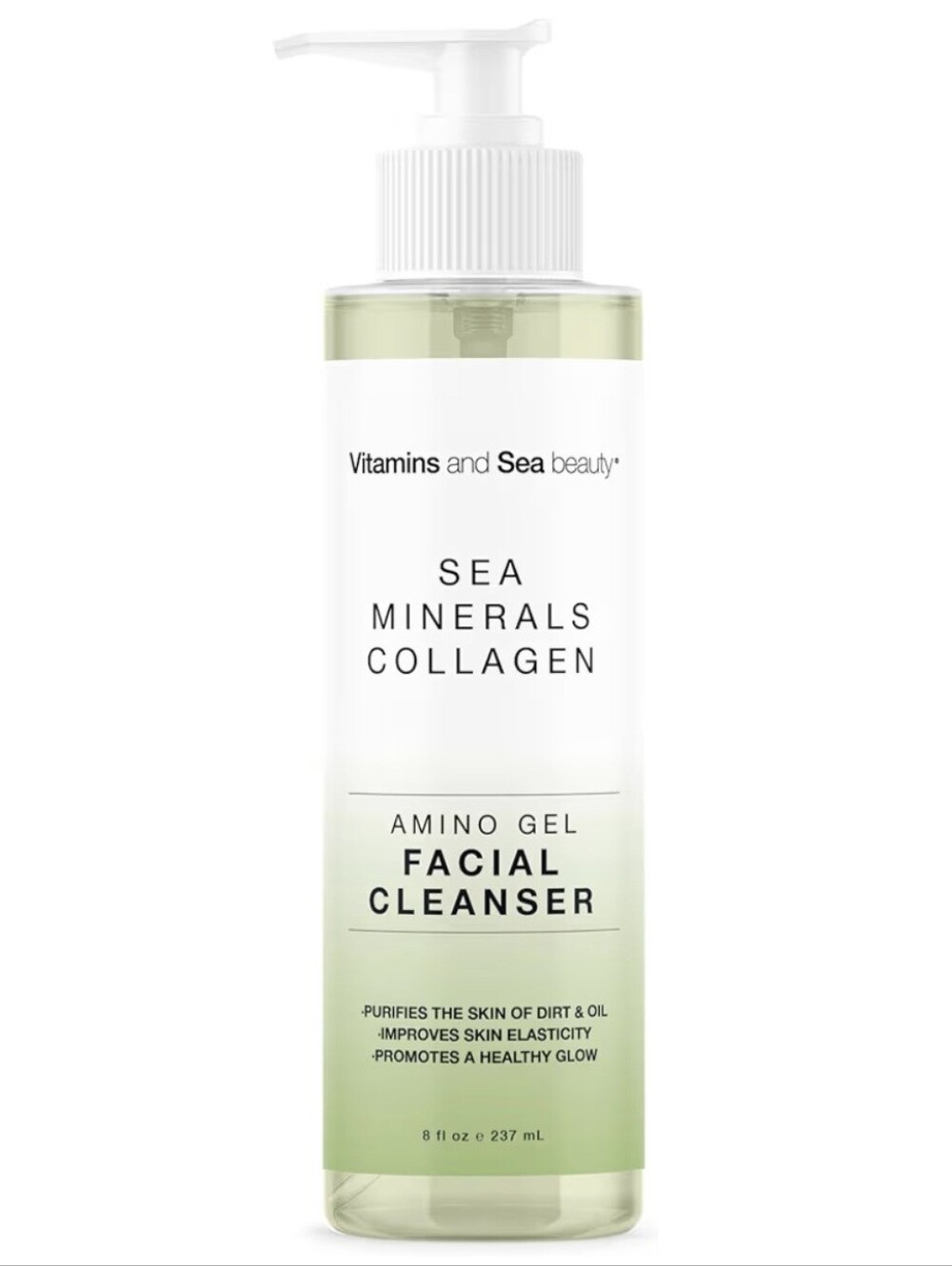 Vitamins and Sea Beauty Sea Minerals Collagen Amino Gel Facial Cleanser USA